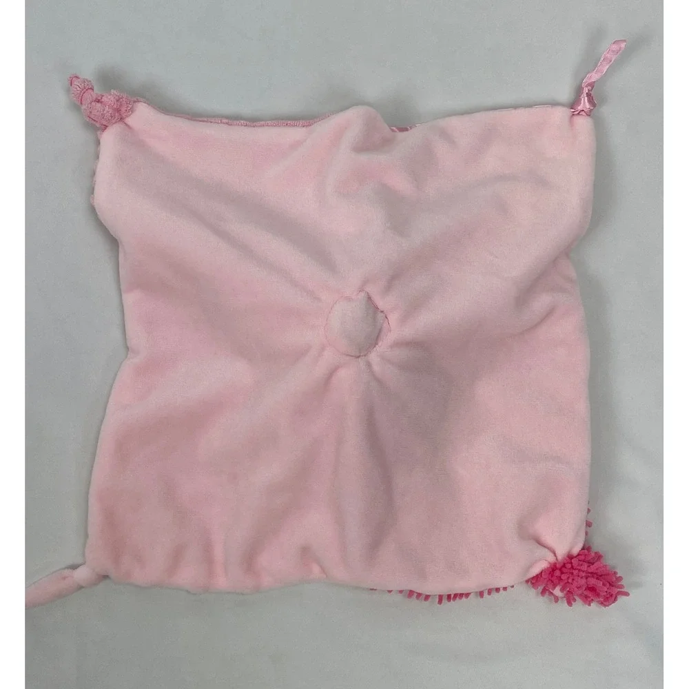 Make Believe Ideas Pink Unicorn Lovey Blanket Textured 11x11.5